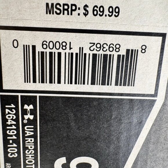 Under Armour UA Ripshot Mid MC Soccer Lacrosse Cleats New Box 264191-103 Size 9 - Picture 9 of 9